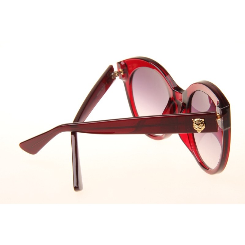 Gucci GG0028SA Sunglasses In Red