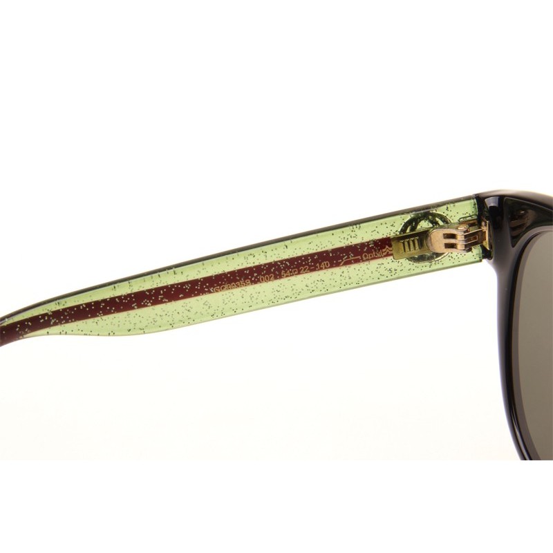 Gucci GG0035S Sunglasses In Black Green