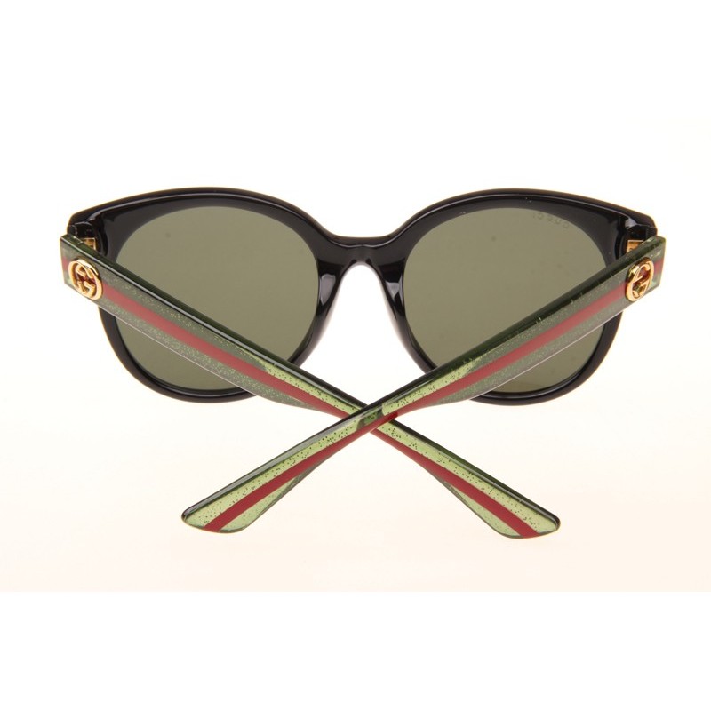 Gucci GG0035S Sunglasses In Black Green