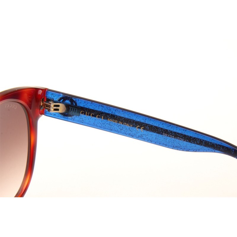 Gucci GG0035S Sunglasses In Tortoise Blue