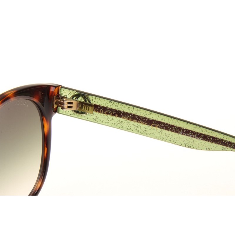 Gucci GG0035S Sunglasses In Tortoise Green