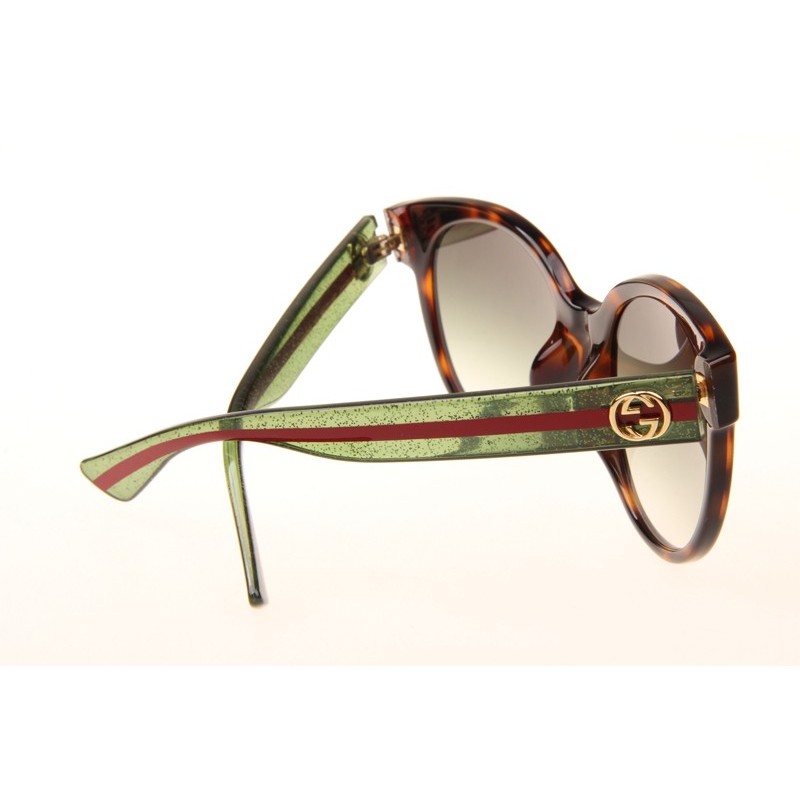 Gucci GG0035S Sunglasses In Tortoise Green