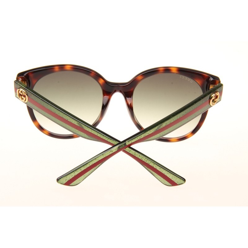 Gucci GG0035S Sunglasses In Tortoise Green