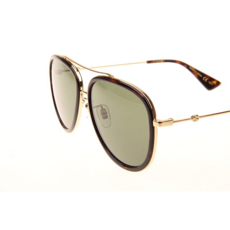 Gucci GG0062S Sunglasses In Tortoise Green