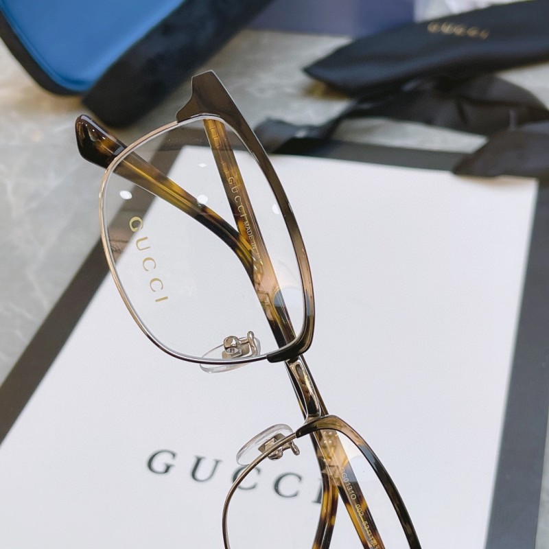 Gucci GG0131O Eyeglasses in Silvery Tortoise