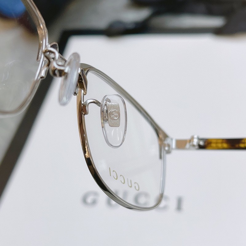 Gucci GG0131O Eyeglasses in Silvery Tortoise
