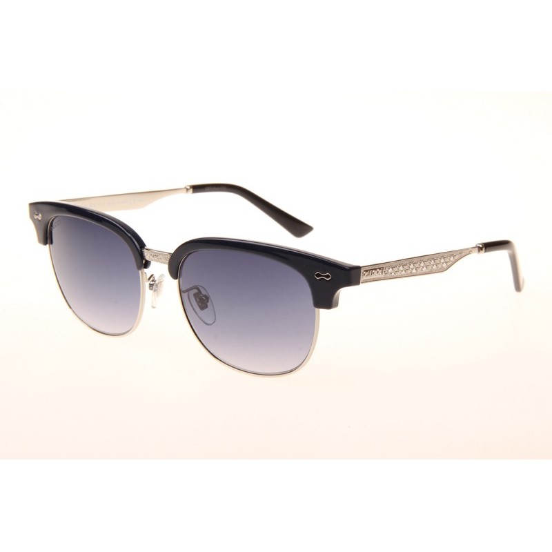 Gucci GG0051S Sunglasses In Blue Silver