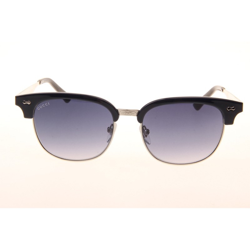 Gucci GG0051S Sunglasses In Blue Silver