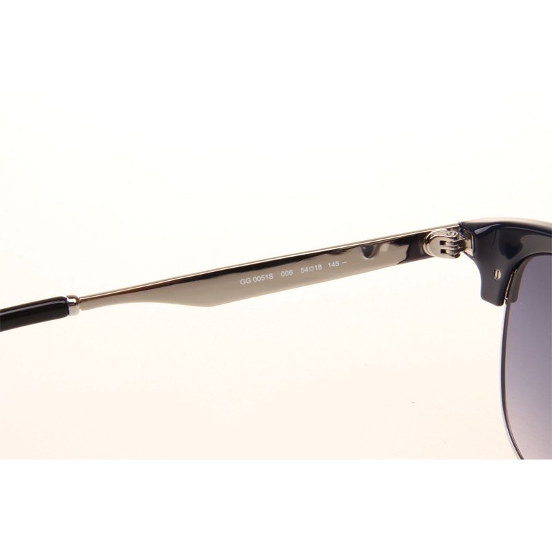 Gucci GG0051S Sunglasses In Blue Silver