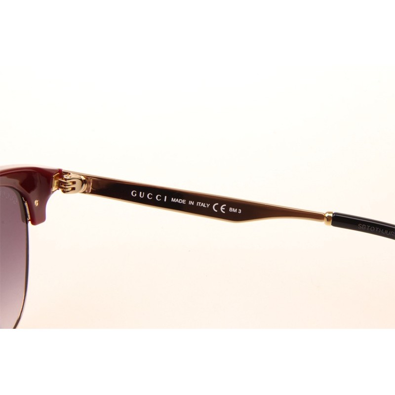 Gucci GG0051S Sunglasses In Red Gold
