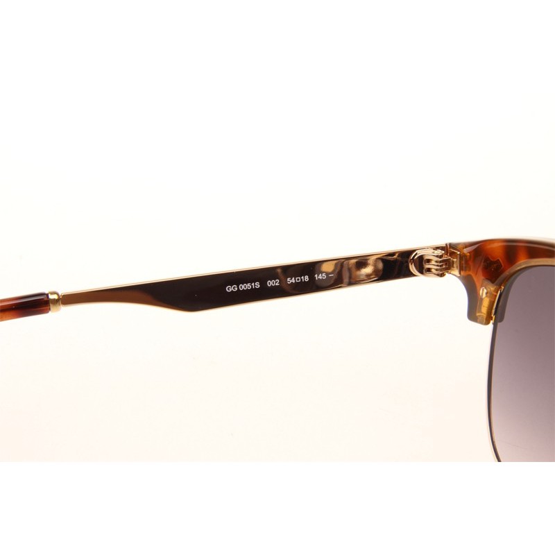 Gucci GG0051S Sunglasses In Tortoise Gold