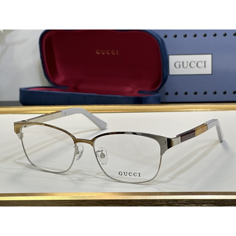 Gucci GG1291 Eyeglasses in Silvery White