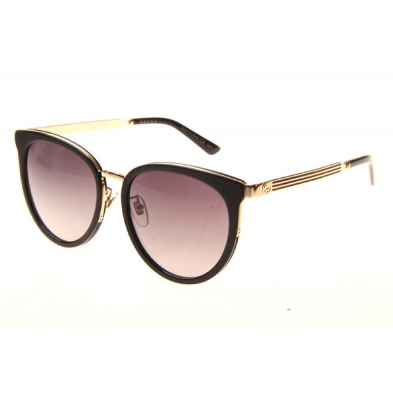 Gucci GG0077SK Sunglasses In Black Gradient Grey