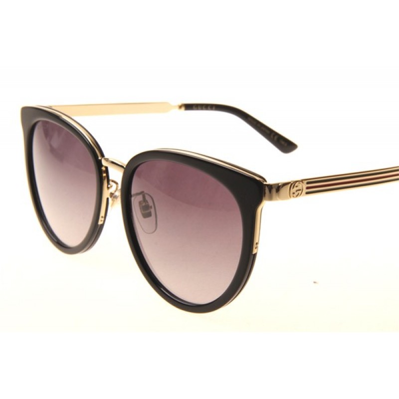 Gucci GG0077SK Sunglasses In Black Gradient Grey