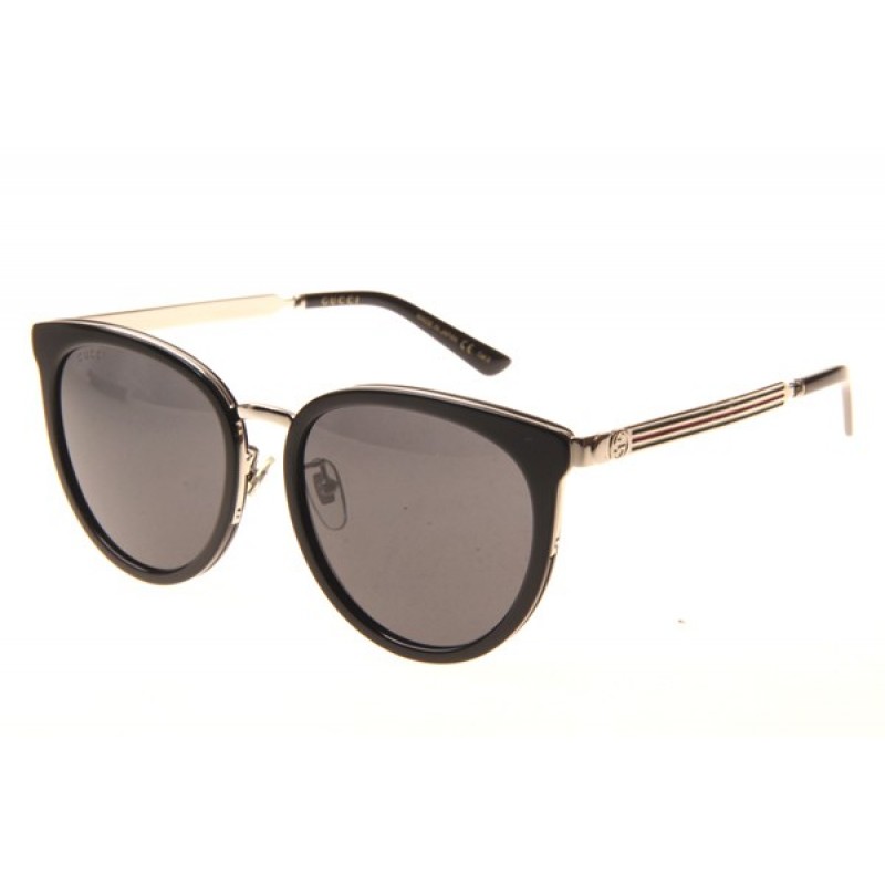 Gucci GG0077SK Sunglasses In Black Grey
