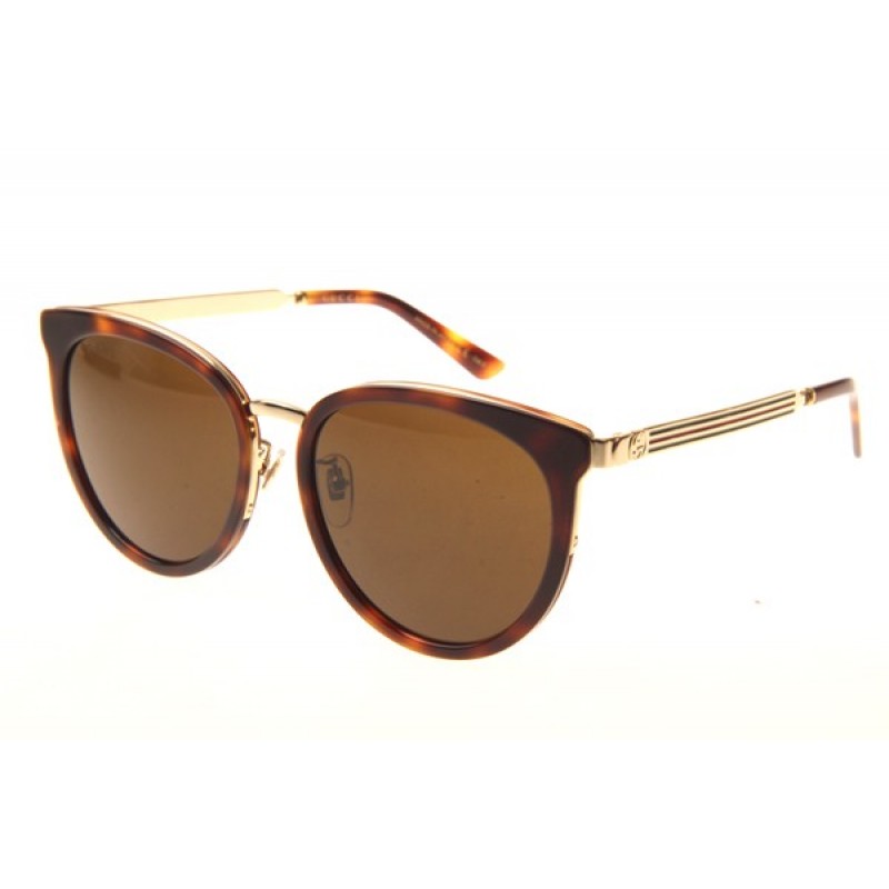 Gucci GG0077SK Sunglasses In Tortoise Brown