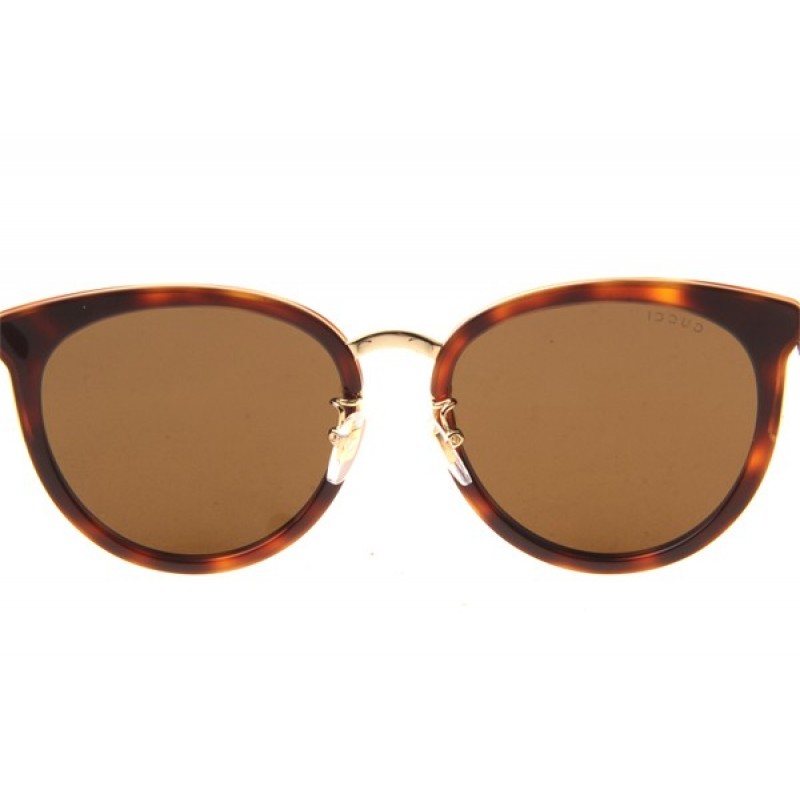 Gucci GG0077SK Sunglasses In Tortoise Brown