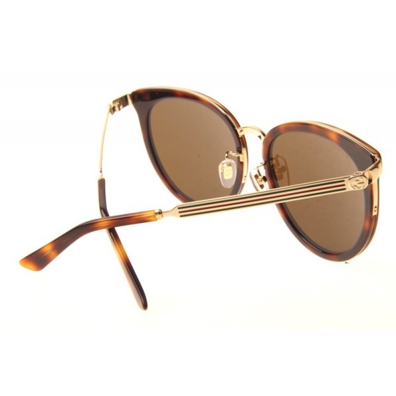 Gucci GG0077SK Sunglasses In Tortoise Brown