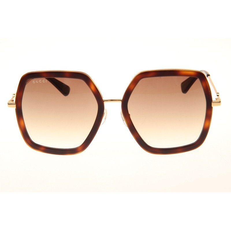 Gucci GG0106S Sunglasses In Tortoise