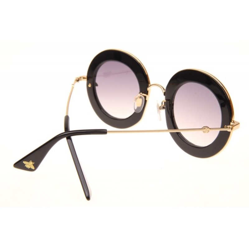Gucci GG0113S Sunglasses In Black Gradient Grey