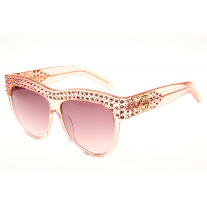 Gucci GG0147S Sunglasses In Pink