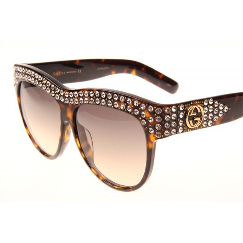 Gucci GG0147S Sunglasses In Tortoise