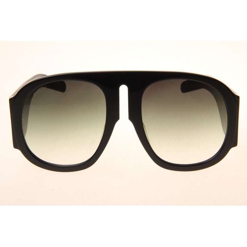 Gucci GG0152S Sunglasses In Black Gradient Green