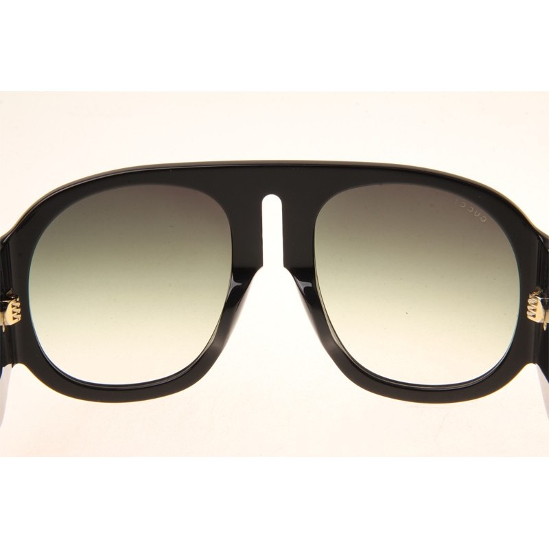 Gucci GG0152S Sunglasses In Black Gradient Green