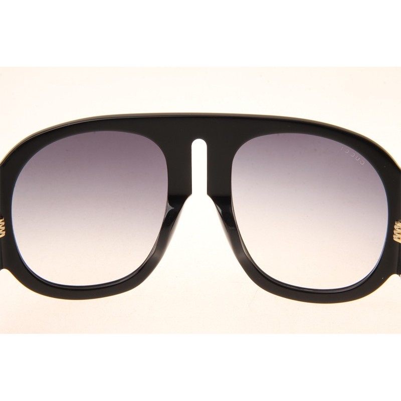 Gucci GG0152S Sunglasses In Black Gradient Grey