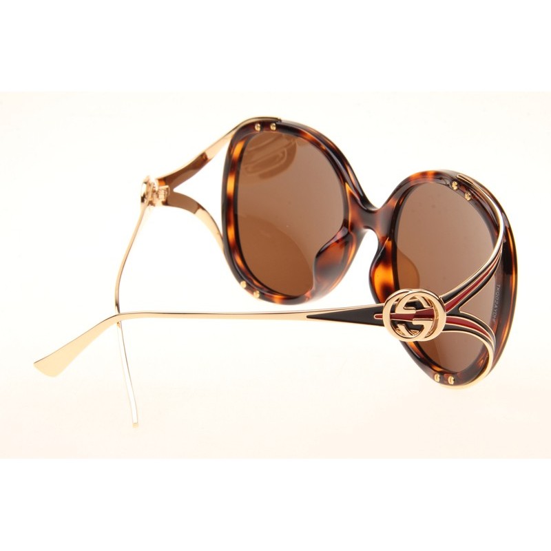 Gucci GG0226S Sunglasses In Tortoise Brown