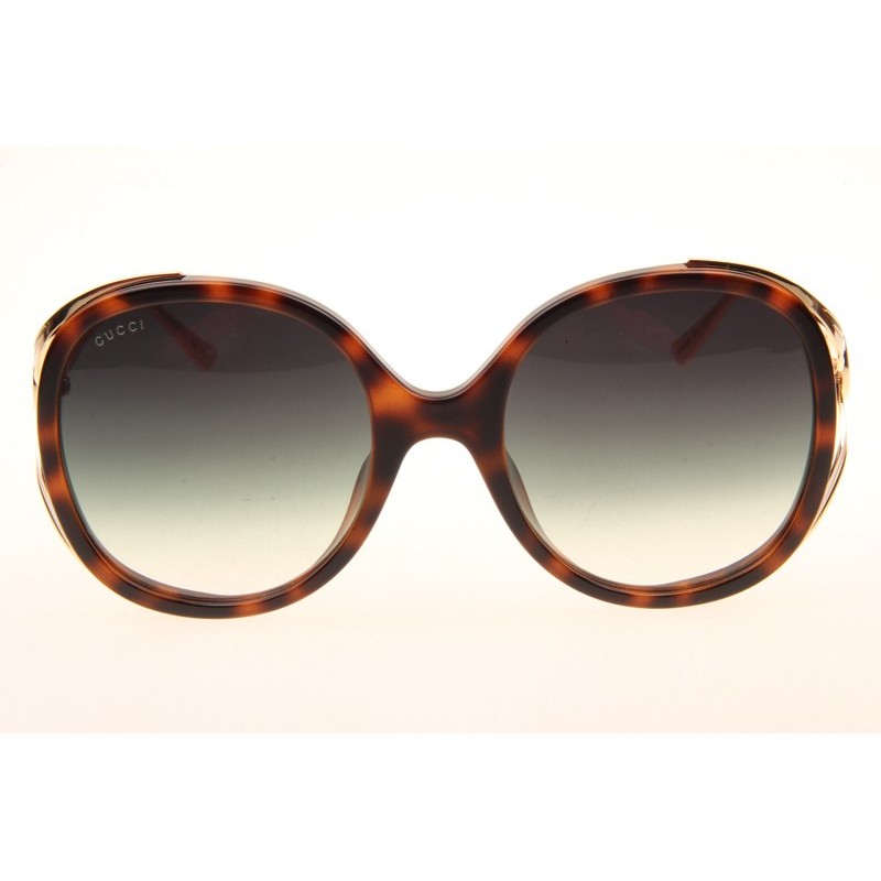 Gucci GG0226S Sunglasses In Tortoise Gradient Grey