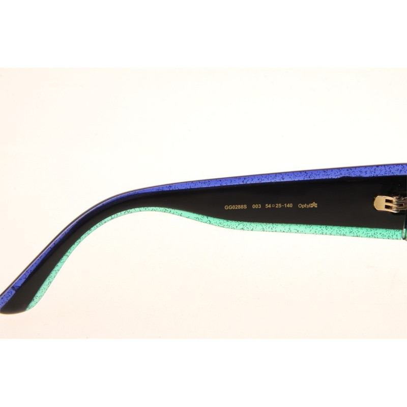 Gucci GG0288S Sunglasses In Blue Green