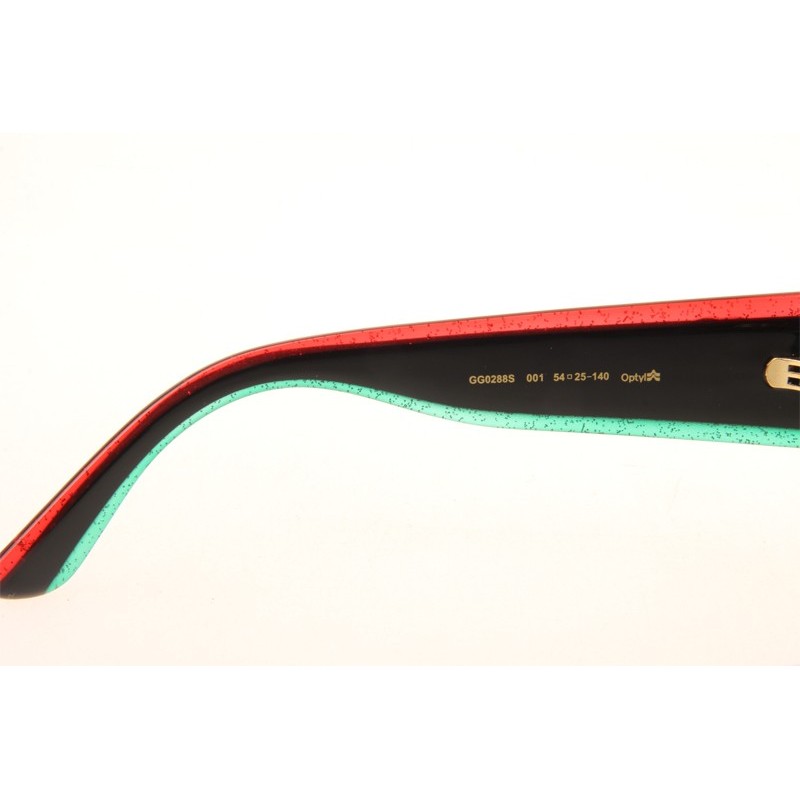 Gucci GG0288S Sunglasses In Red Green