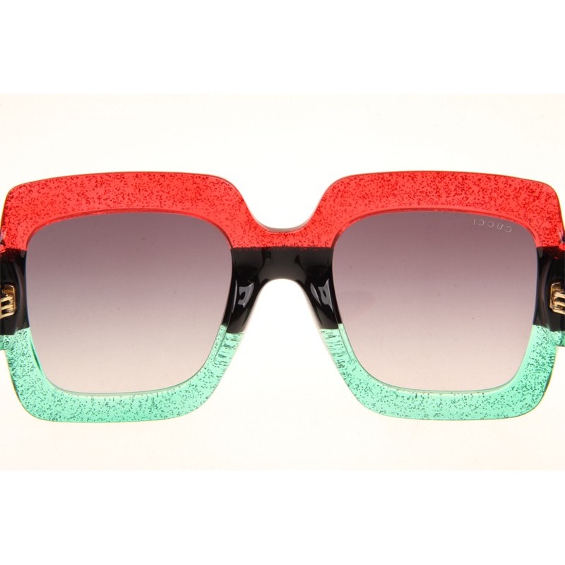 Gucci GG0288S Sunglasses In Red Green