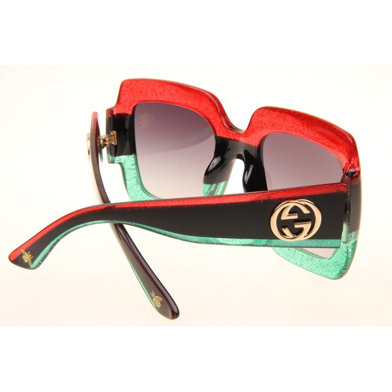 Gucci GG0288S Sunglasses In Red Green