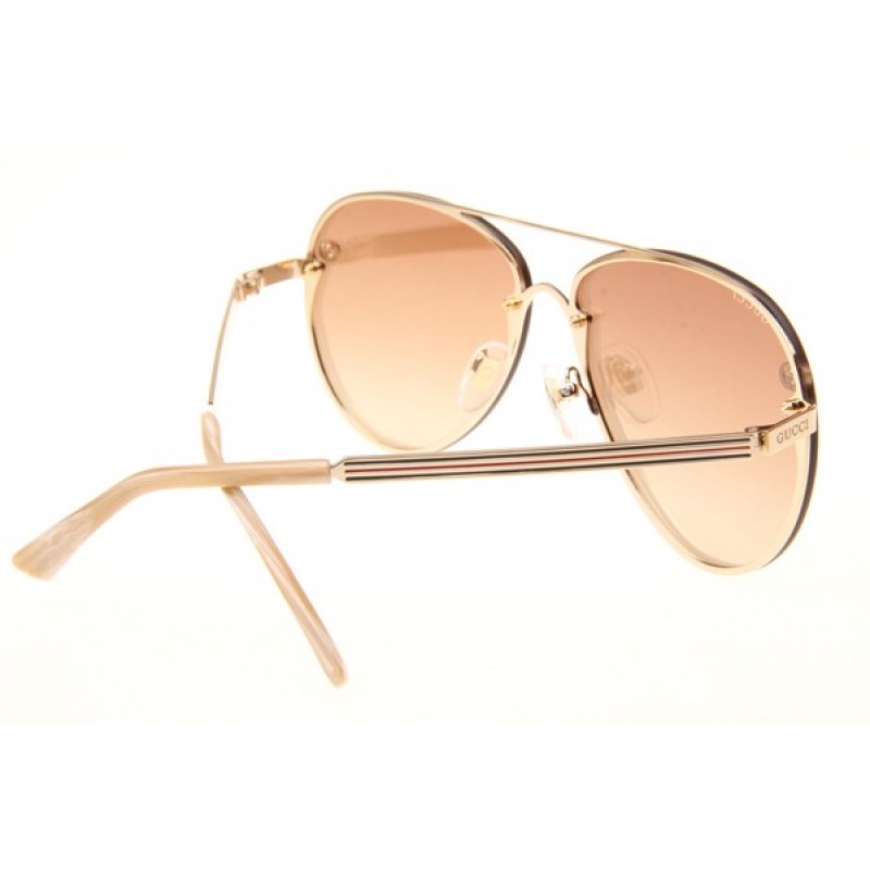 Gucci GG2299S Sunglasses In Gold Gold Mirror