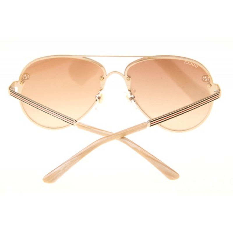 Gucci GG2299S Sunglasses In Gold Gold Mirror