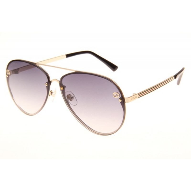 Gucci GG2299S Sunglasses In Gold Gradient Grey