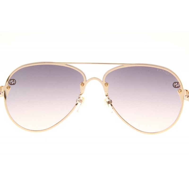 Gucci GG2299S Sunglasses In Gold Gradient Grey