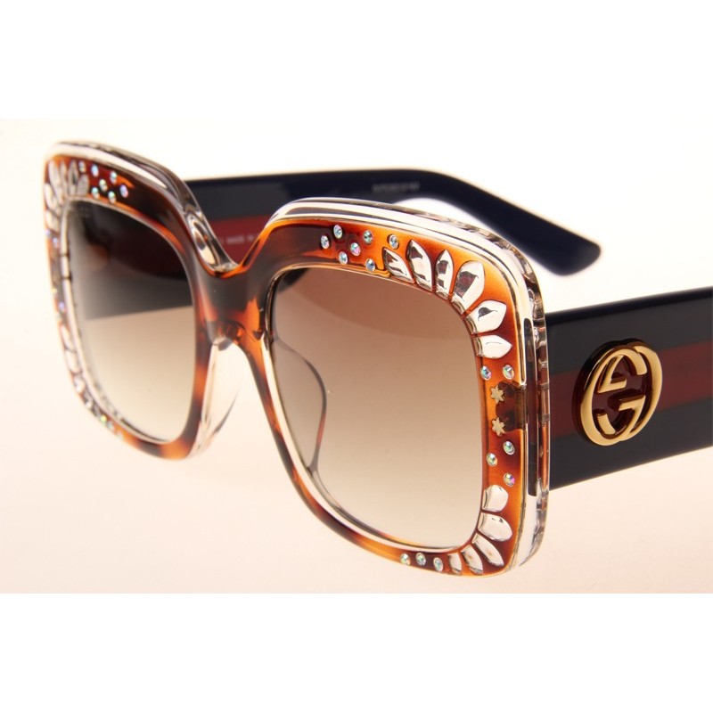 Gucci GG3862S Sunglasses In Brown Gradient Brown