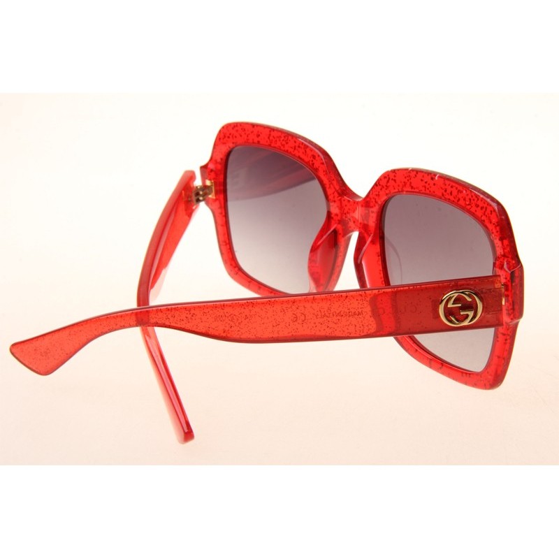 Gucci GG0036S Sunglasses In Red