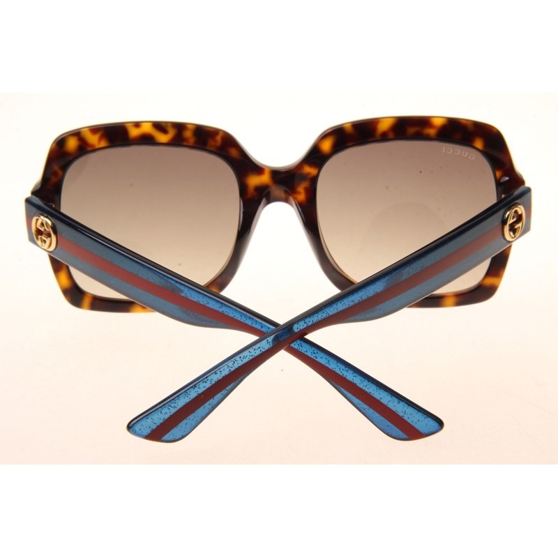 Gucci GG0036S Sunglasses In Tortoise Gradient Brown