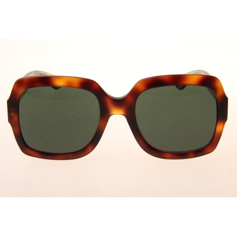 Gucci GG0036S Sunglasses In Tortoise Green