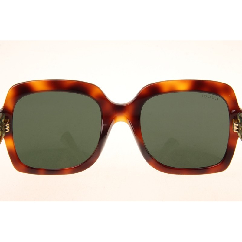 Gucci GG0036S Sunglasses In Tortoise Green