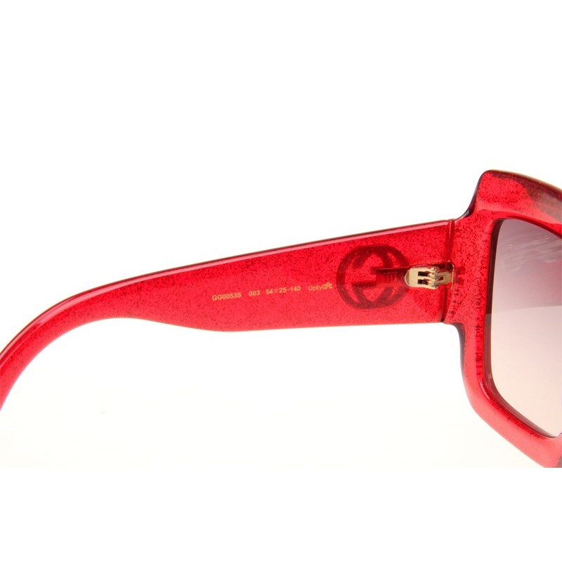 Gucci GG0053S Sunglasses In Red