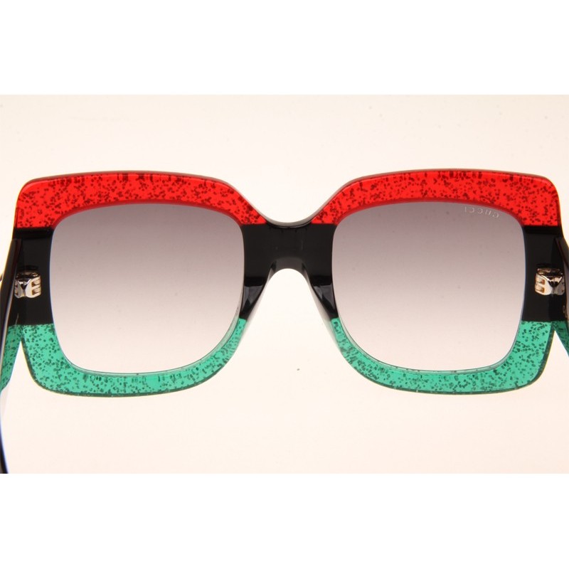 Gucci GG0083S Sunglasses In Red Black Green