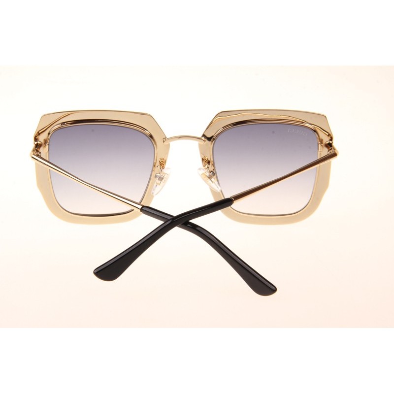 Gucci GG0115S Sunglasses In Gold Gradient Grey