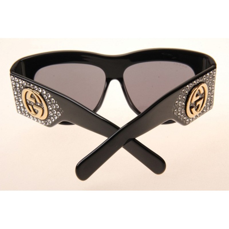 Gucci GG0144S Sunglasses In Black Grey