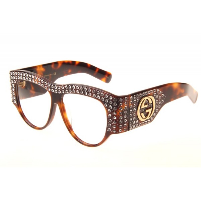 Gucci GG0144S Sunglasses In Tortoise Light Brown