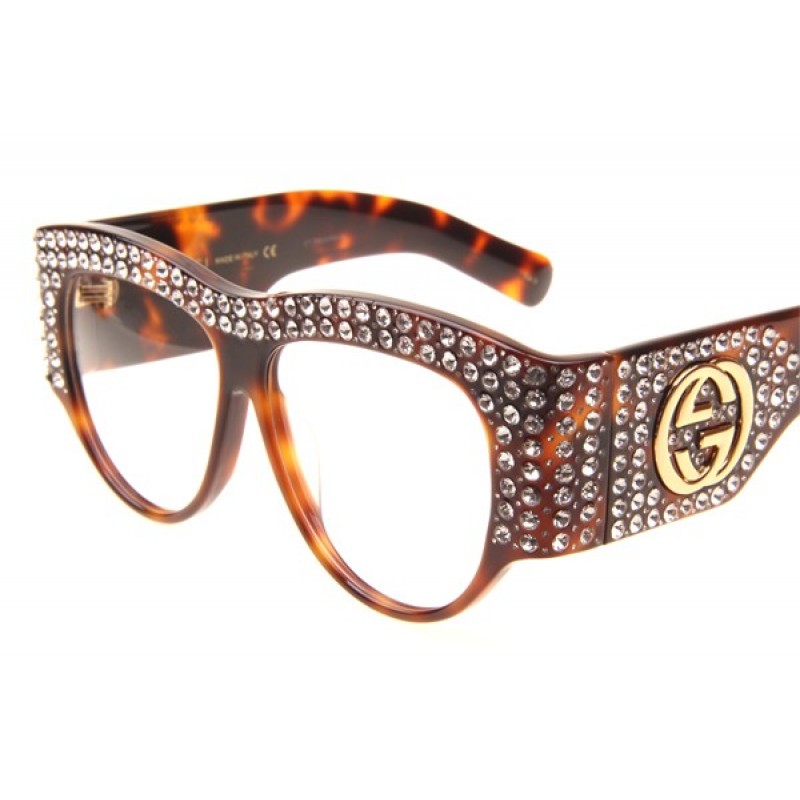 Gucci GG0144S Sunglasses In Tortoise Light Brown